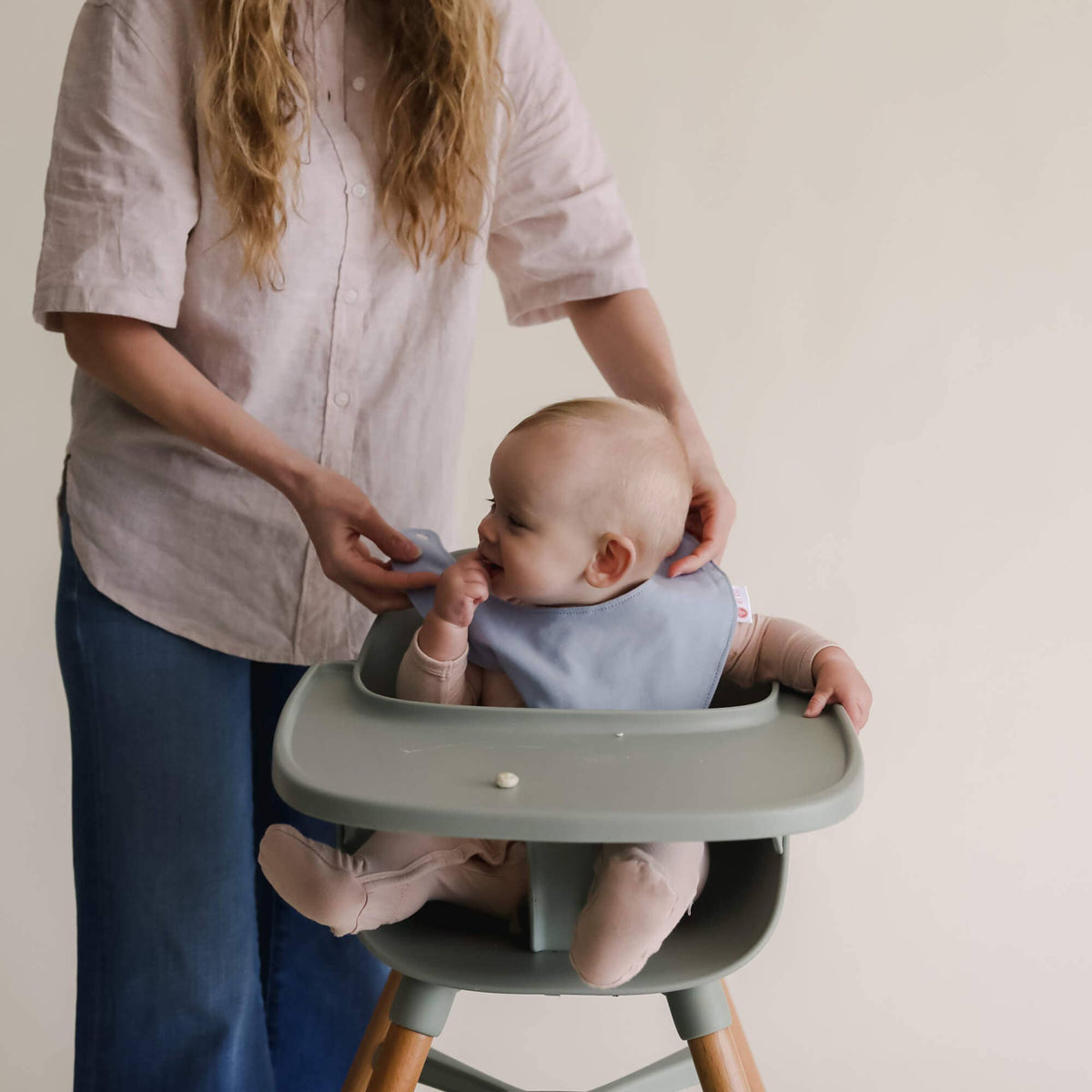 Bandana Bib - Sky, 100% cotton, photo 4 of 4