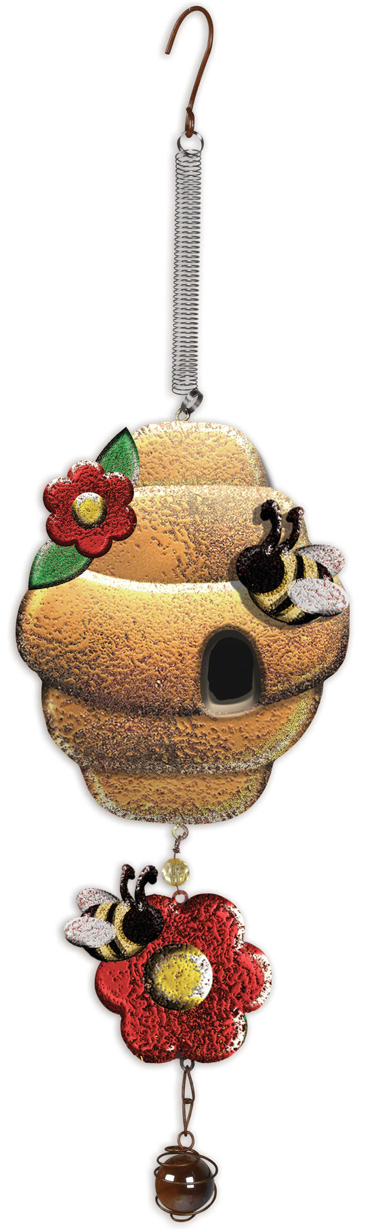 Bee hive garden bouncy on a springy wire