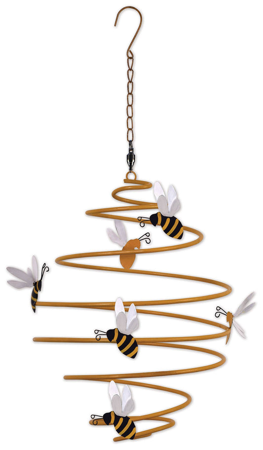 Beehive Spinner 11 inch garden decor