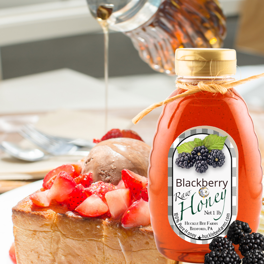Blackberry Infused Raw Honey - 1 lb, photo 2 of 2