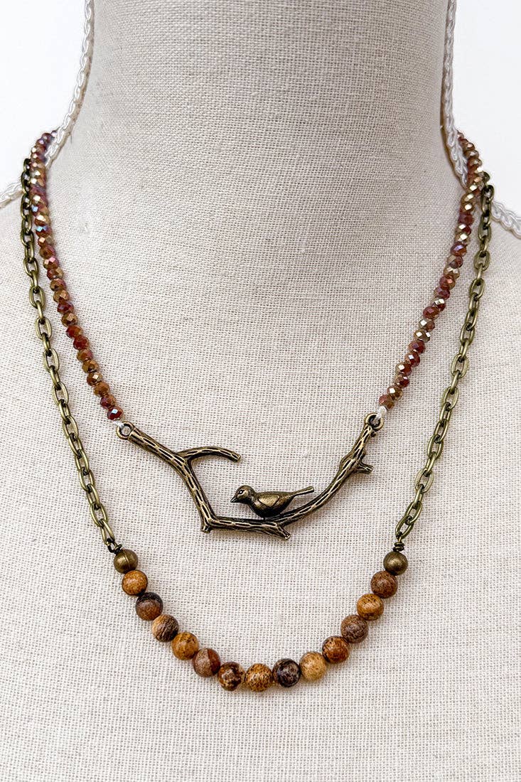 Braelyn Pendant Necklace - Jasper