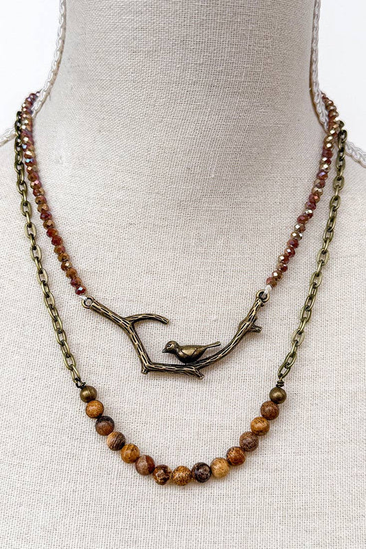 Braelyn Pendant Necklace - Jasper