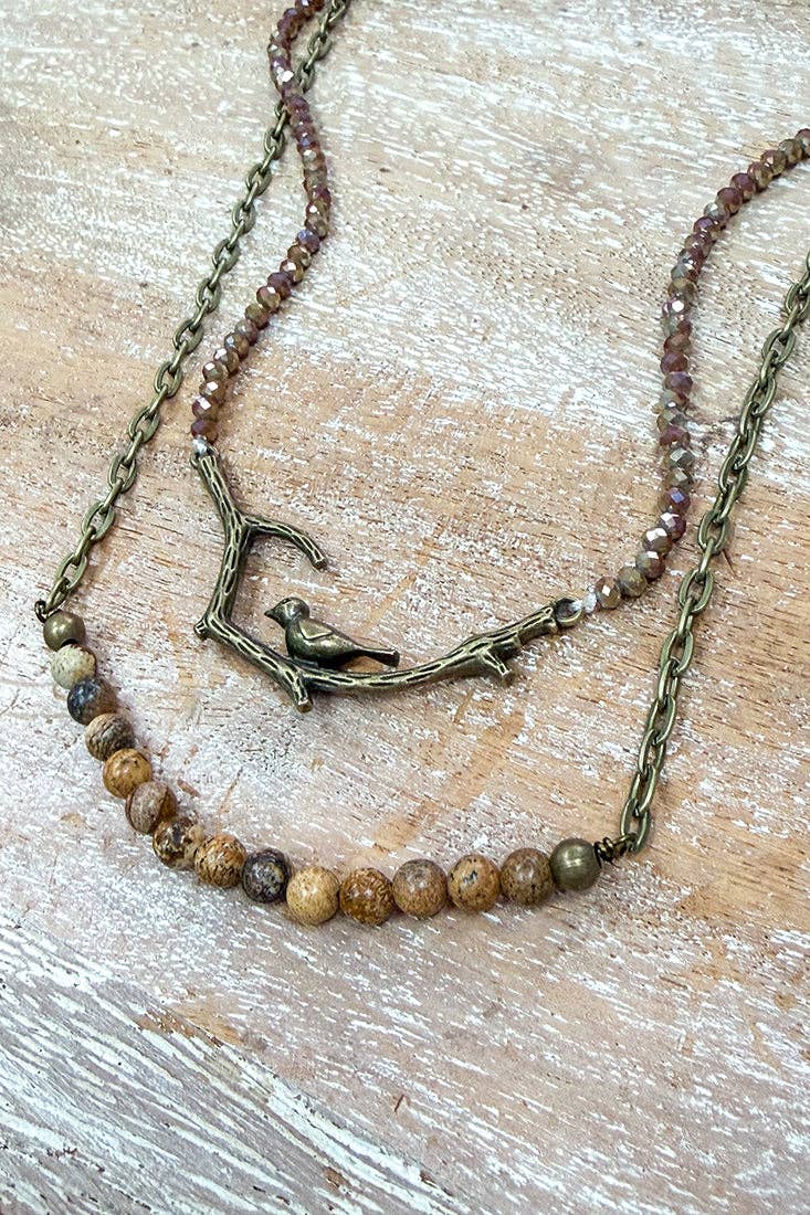 Braelyn Pendant Necklace - Jasper, photo 2 of 3