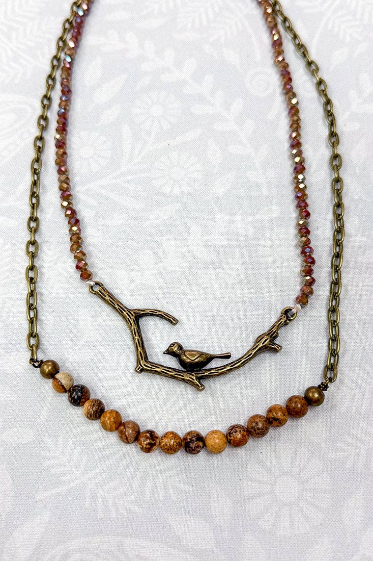Braelyn Pendant Necklace - Jasper, photo 3 of 3