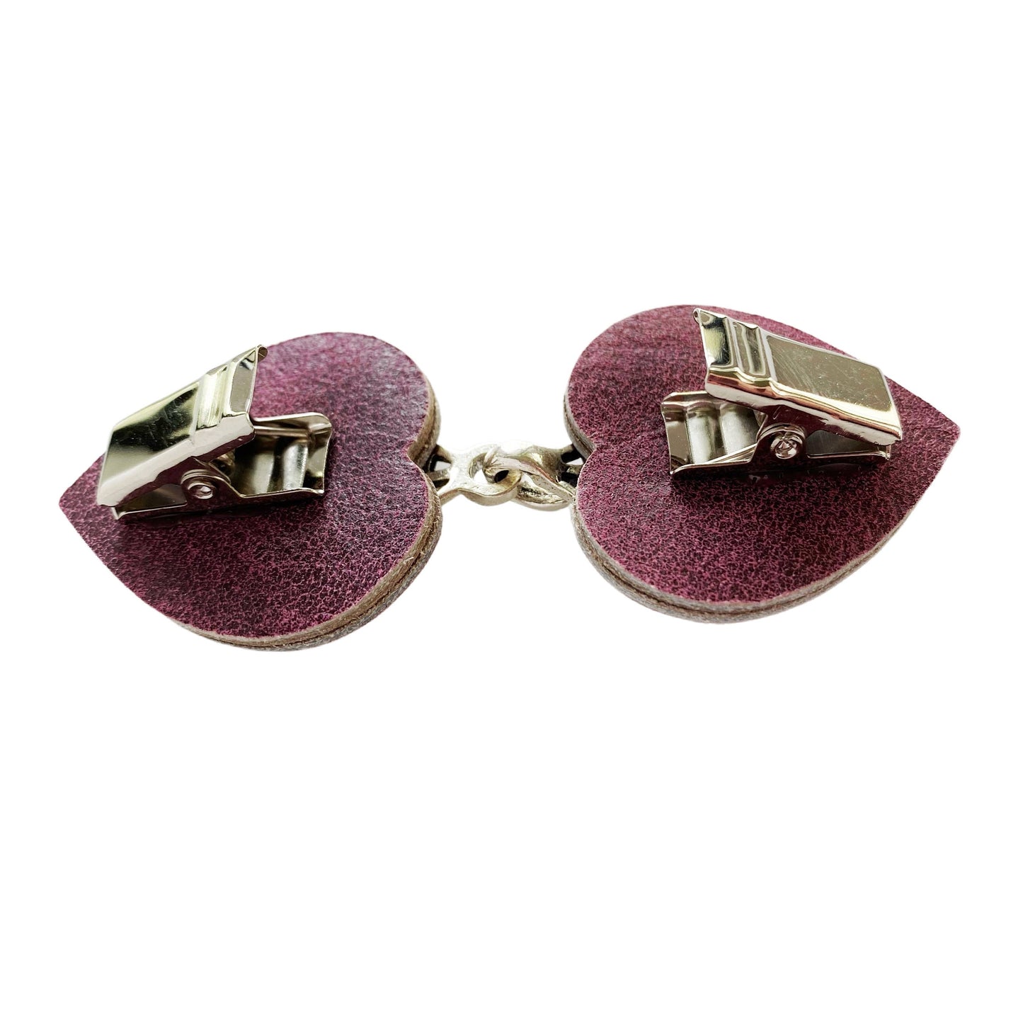 Clothing Cinch Clips, Steampunk Minimalist Vintage-Style - Plum