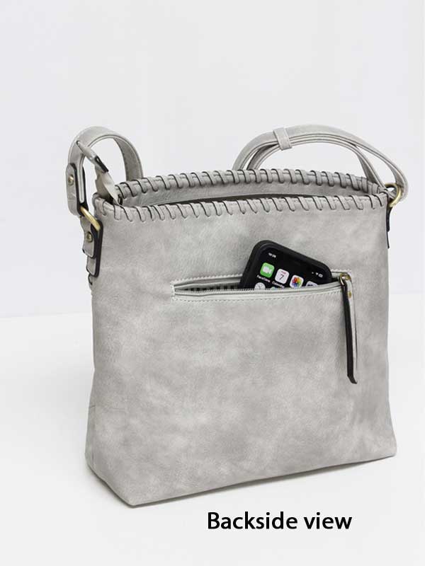 Calm Laser-Cutout Vegan Leather Crossbody, photo 4 of 7