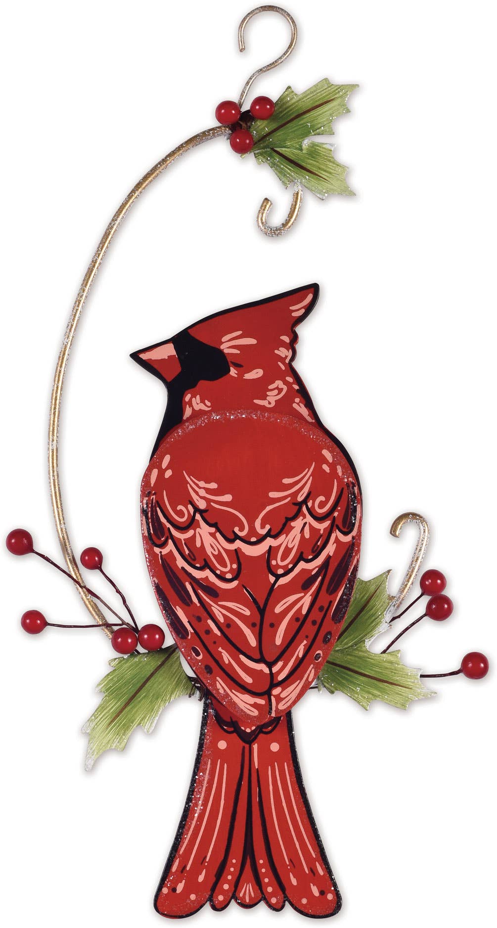 Red cardinal hanging ornament by Sunset Vista Designs