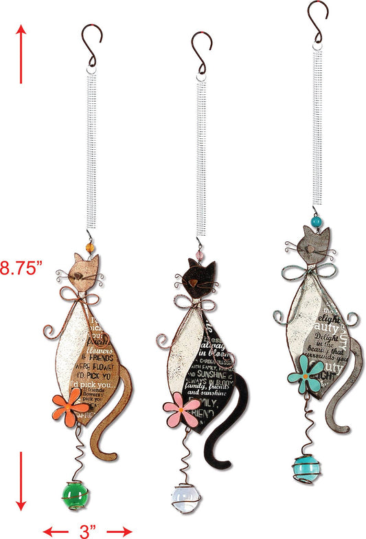Cat Bouncy Garden Ornament
