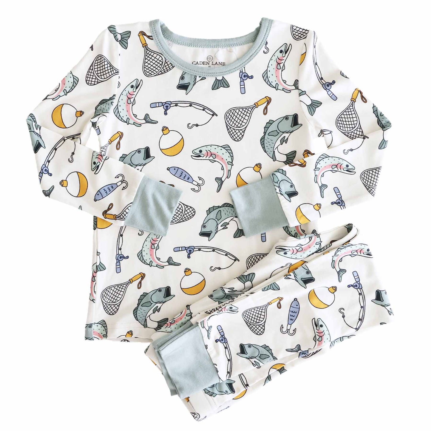 "Catch of the Day" Bamboo 2-Piece Pajama Set, photo 1 of 11