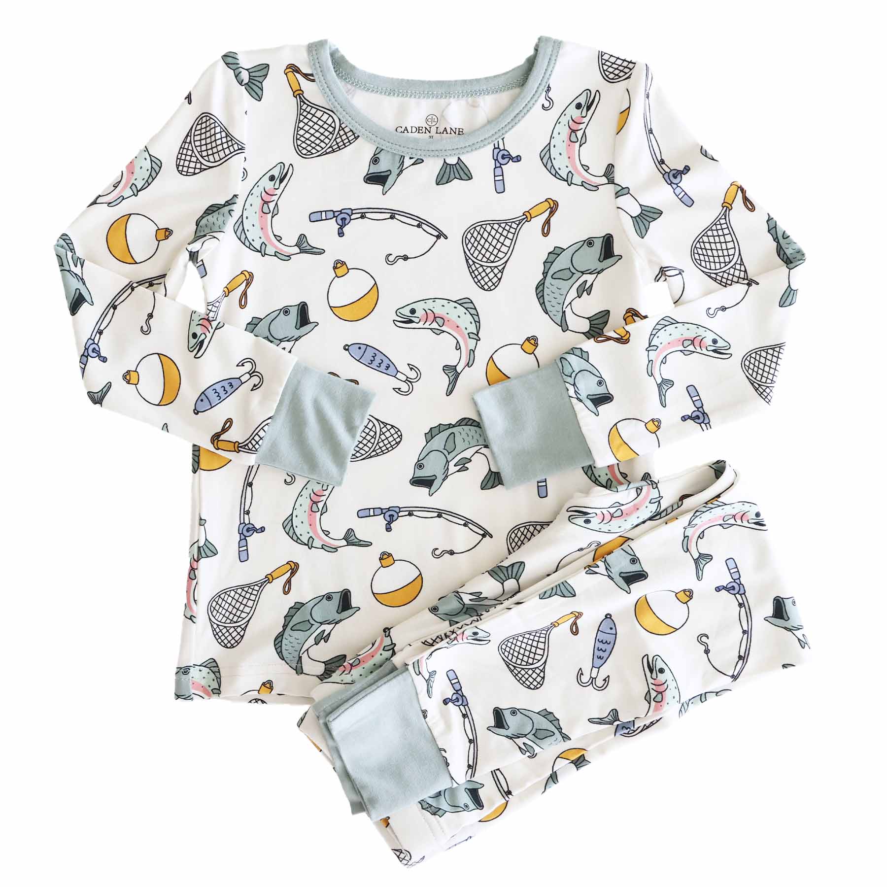 "Catch of the Day" Bamboo 2-Piece Pajama Set, photo 1 of 11