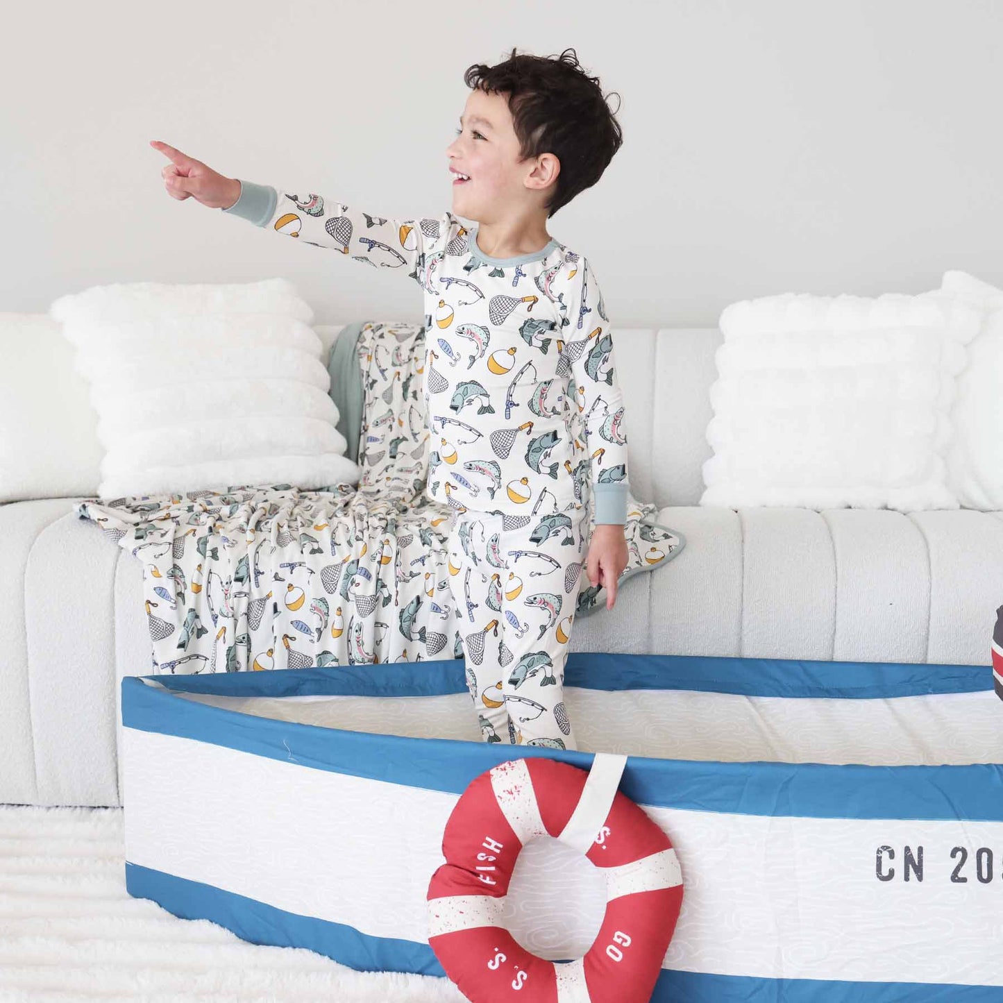 "Catch of the Day" Bamboo 2-Piece Pajama Set, photo 10 of 11