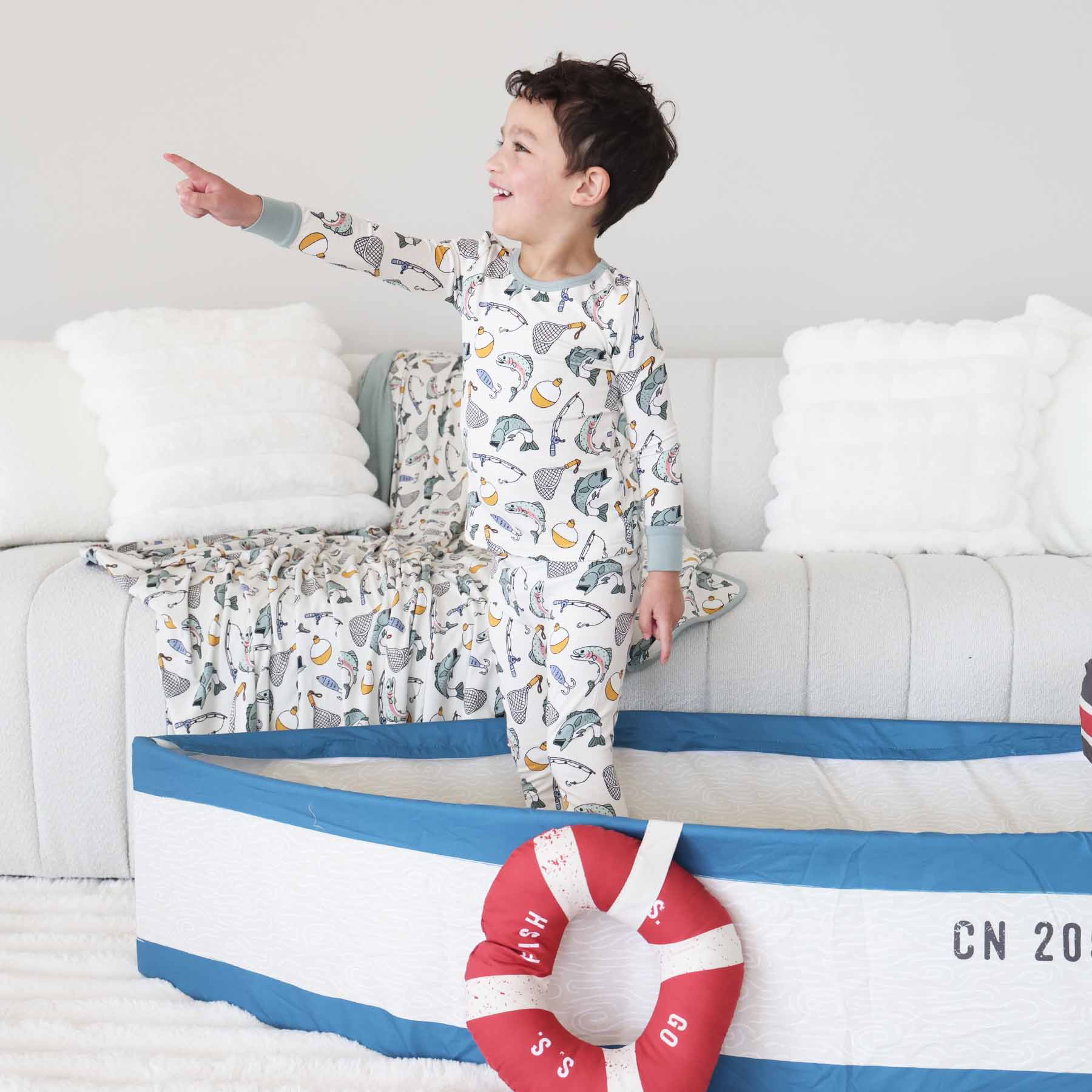 "Catch of the Day" Bamboo 2-Piece Pajama Set, photo 10 of 11