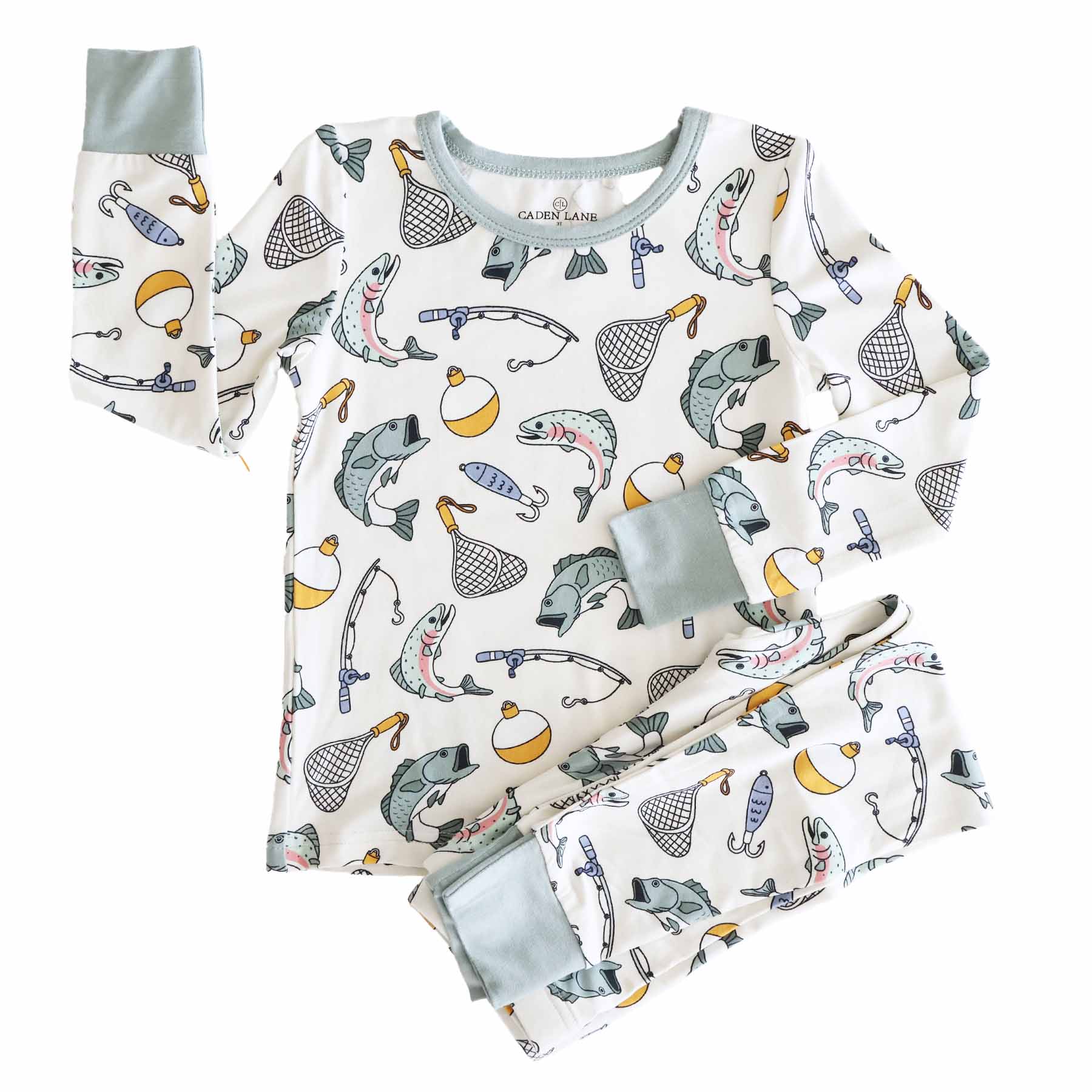 "Catch of the Day" Bamboo 2-Piece Pajama Set, photo 2 of 11