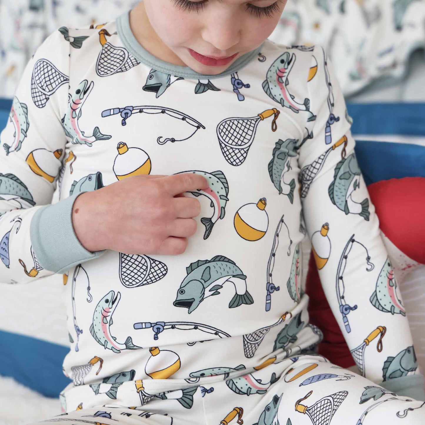 "Catch of the Day" Bamboo 2-Piece Pajama Set, photo 5 of 11
