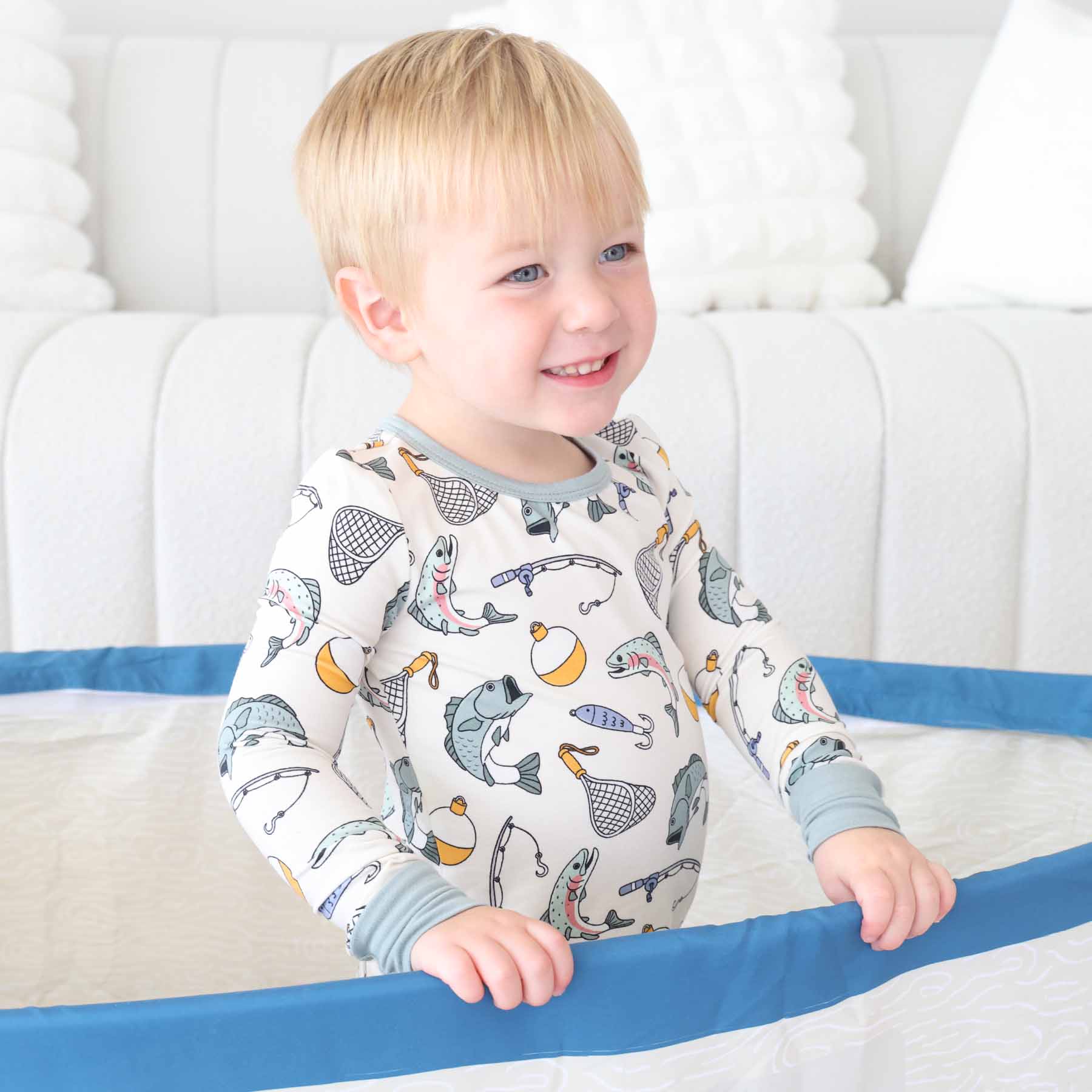 "Catch of the Day" Bamboo 2-Piece Pajama Set, photo 6 of 11