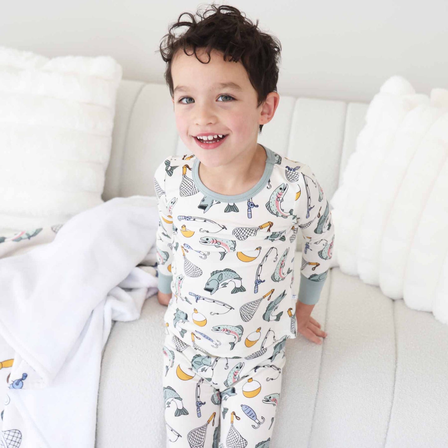 "Catch of the Day" Bamboo 2-Piece Pajama Set, photo 8 of 11