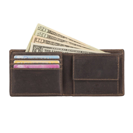 Charlie RFID Leather Bifold Wallet - Men's, Brown, photo 2 of 9