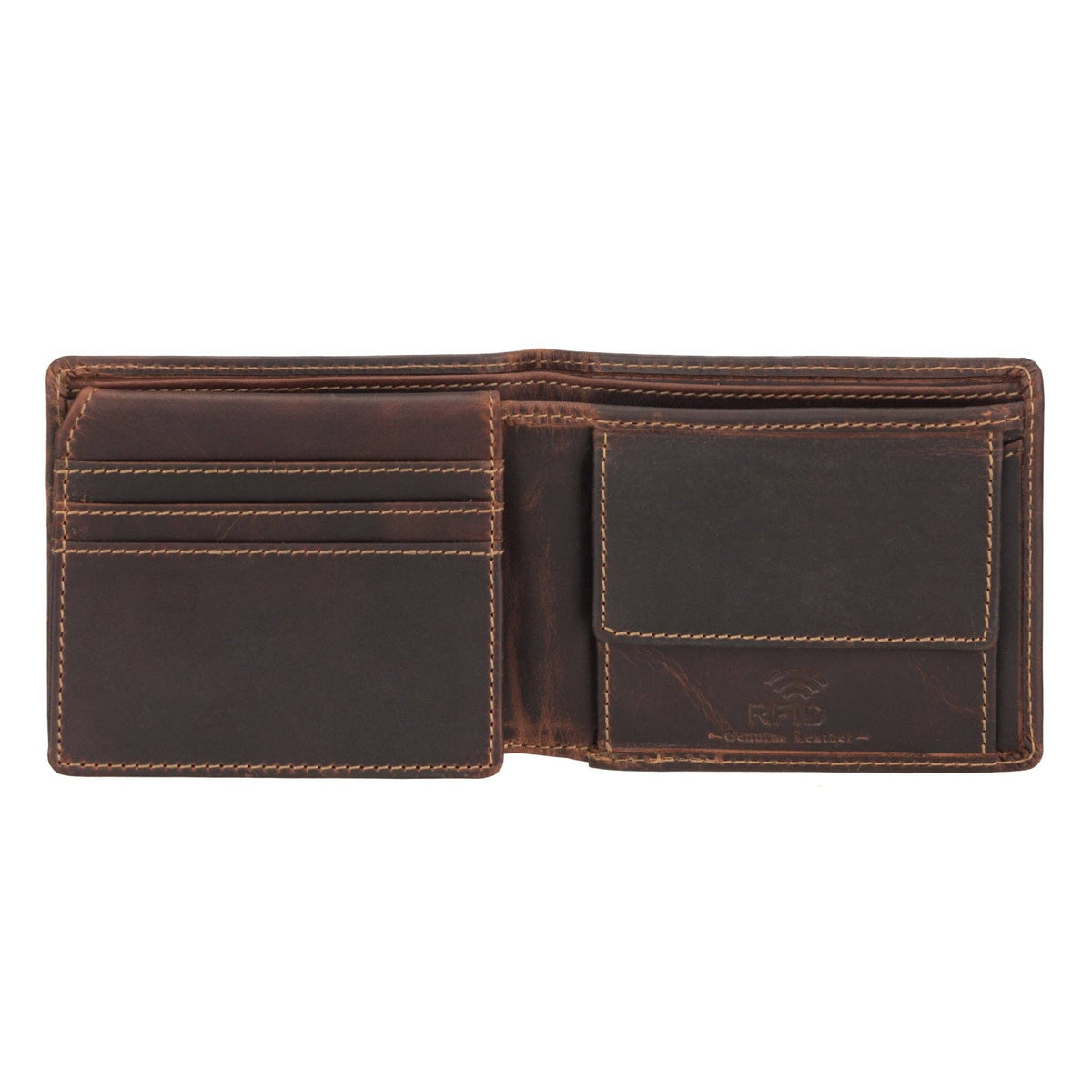 Charlie RFID Leather Bifold Wallet - Men's, Chestnut, photo 3 of 8
