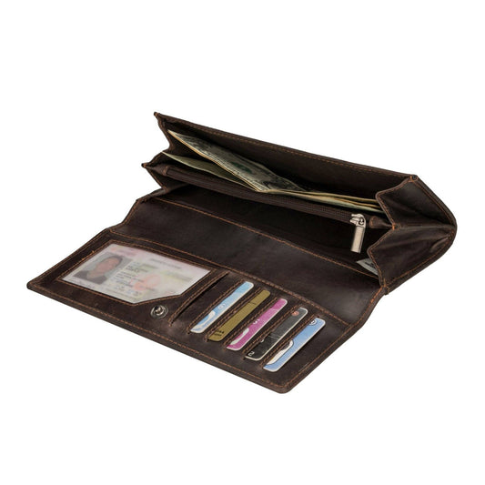 Charlotte Full-Grain Leather RFID Wallet - Women's, Brown, photo 2 of 8