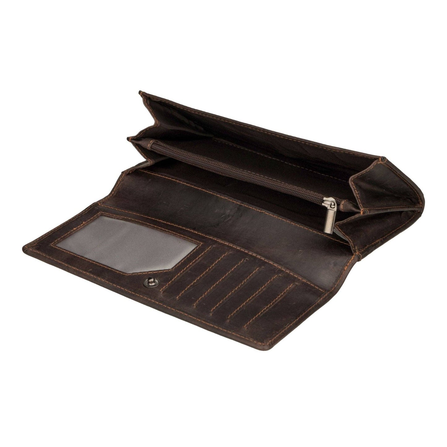 Charlotte Full-Grain Leather RFID Wallet - Women's, Brown, photo 6 of 8