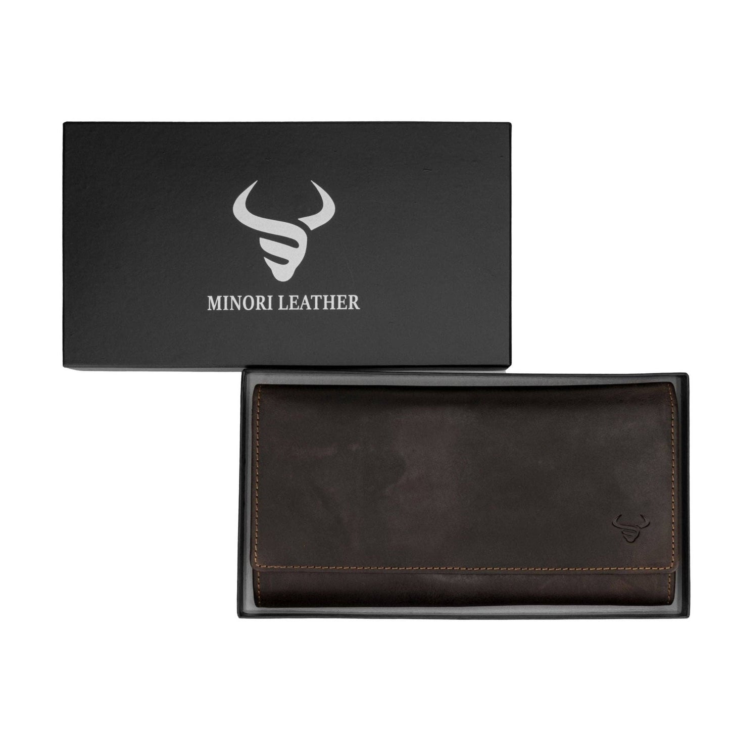 Charlotte Full-Grain Leather RFID Wallet - Women's, Brown, photo 8 of 8