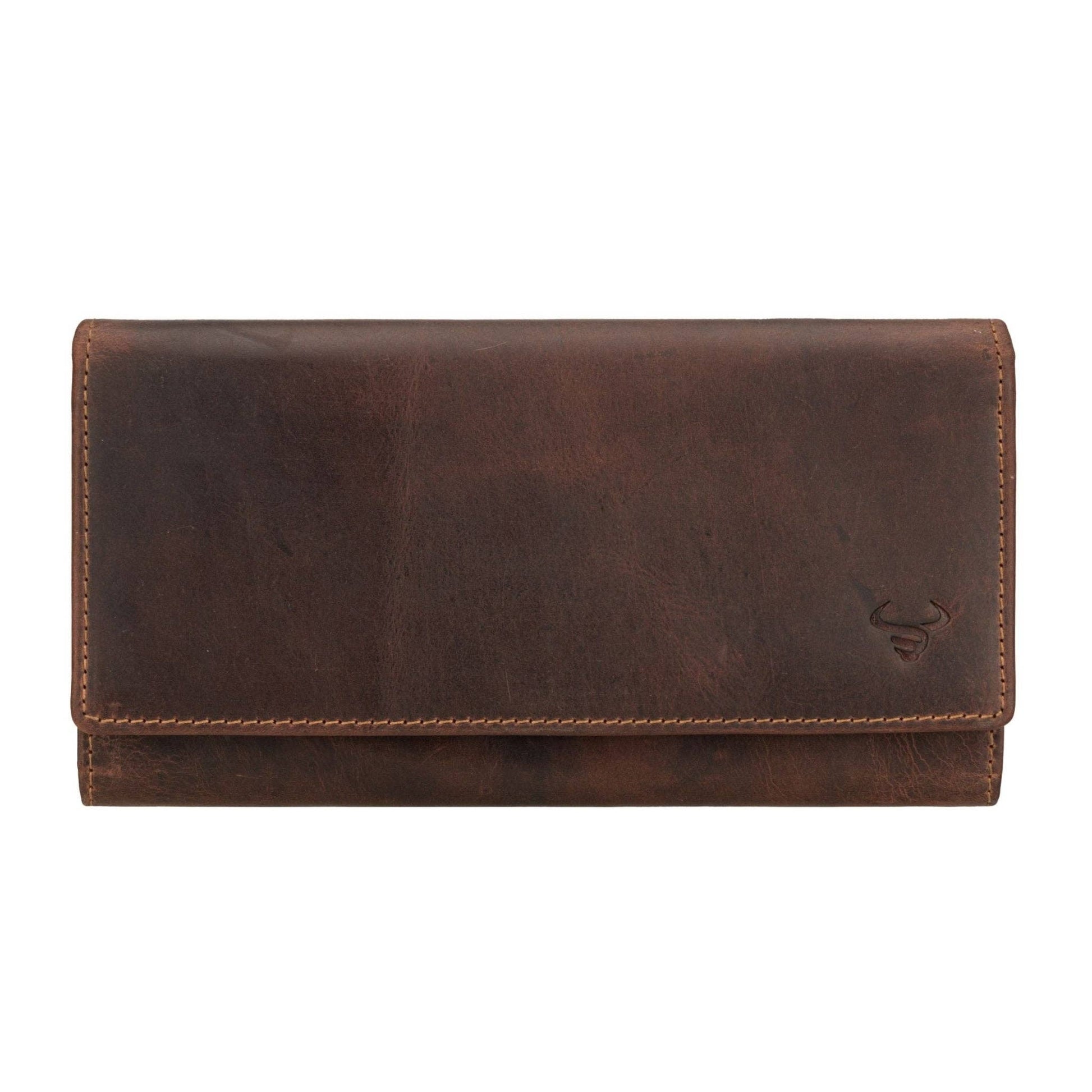Charlotte Full-Grain Leather RFID Wallet - Women's, Chestnut