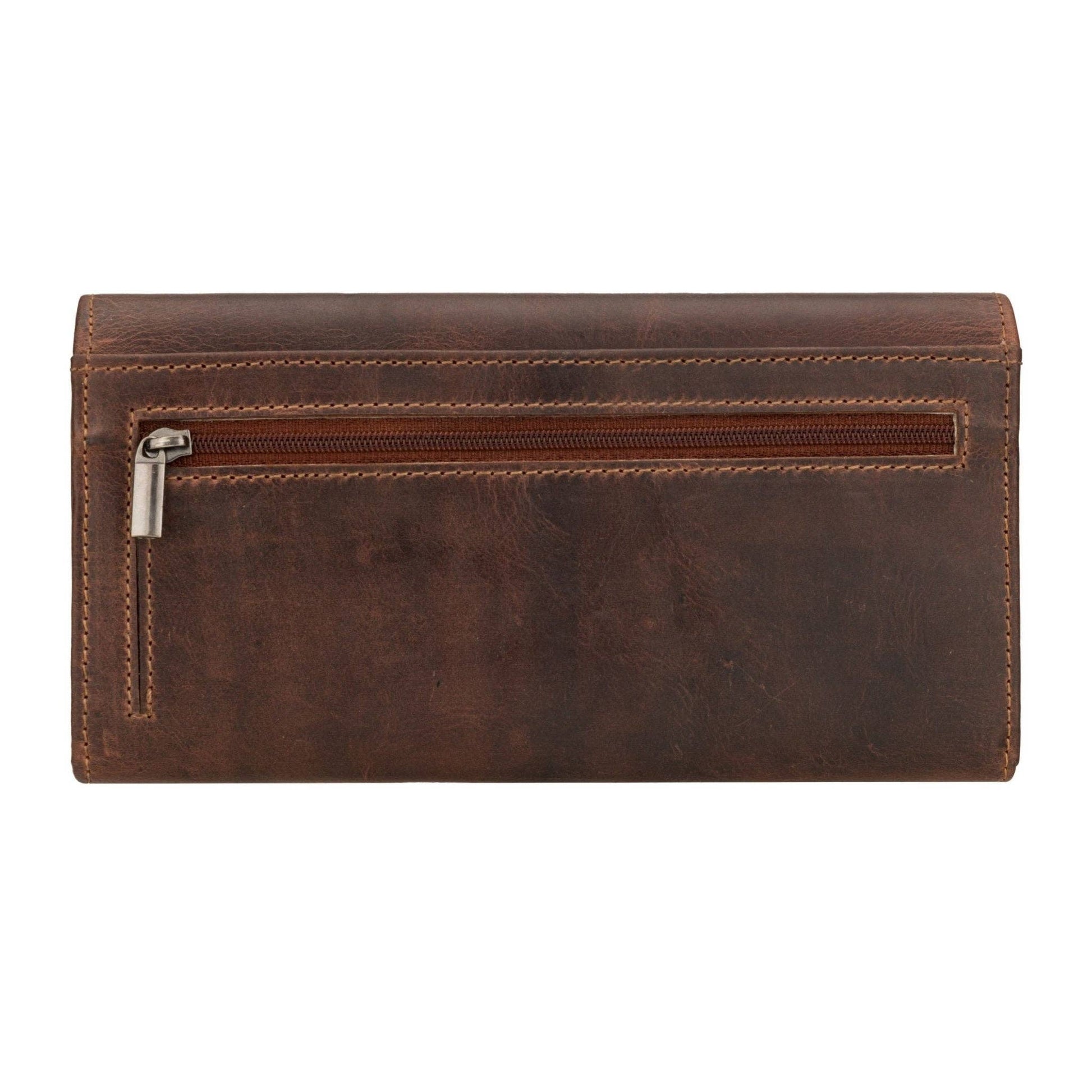 Charlotte Full-Grain Leather RFID Wallet - Women's, Chestnut, photo 3 of 7