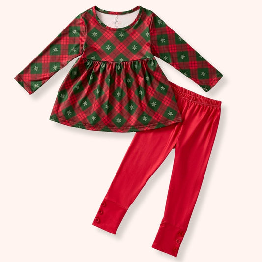 Christmas Plaid 2 Piece Set 6/6x