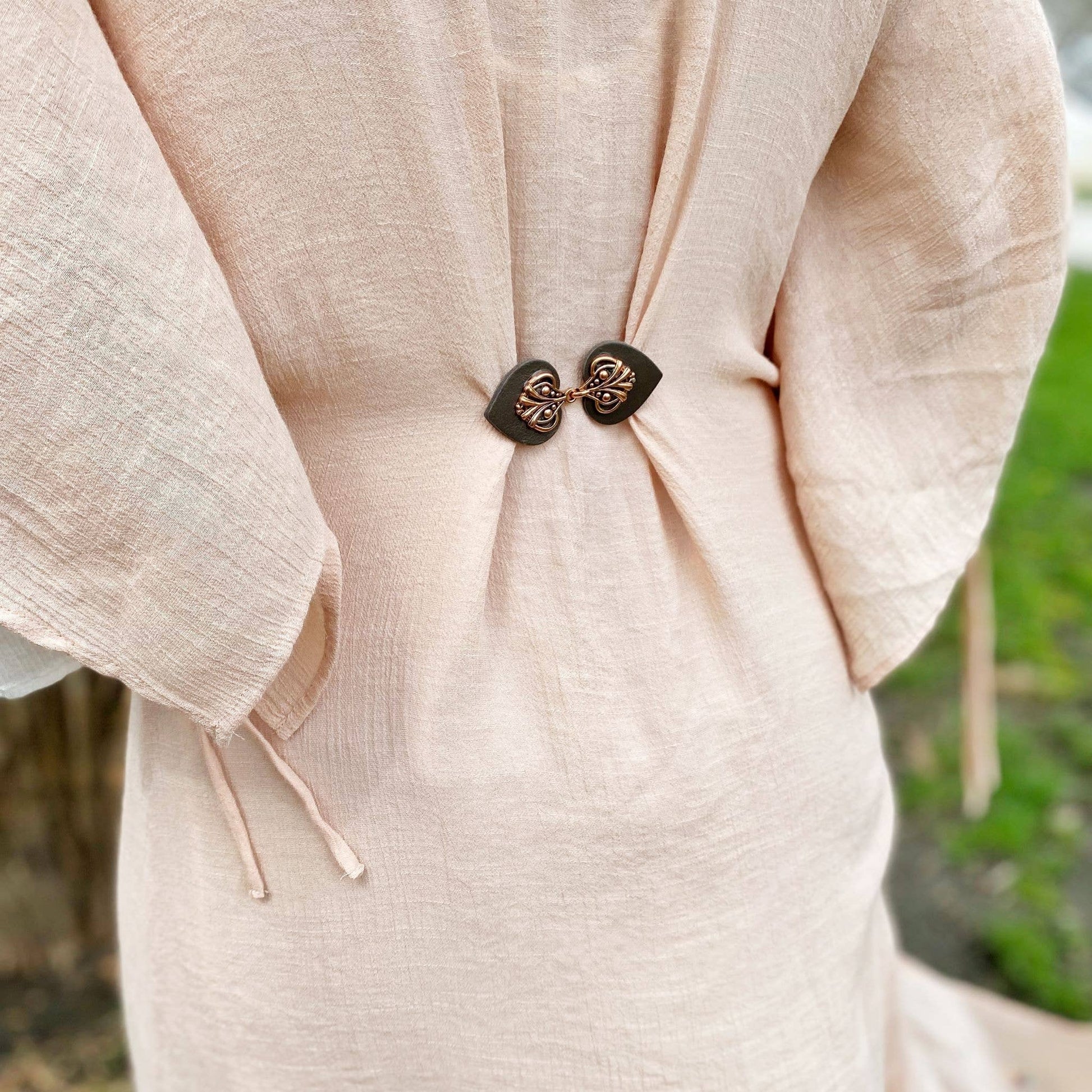 KardiKlips Leather Clothing Cinch Clip - Copper & Dark Gray, photo 1 of 6