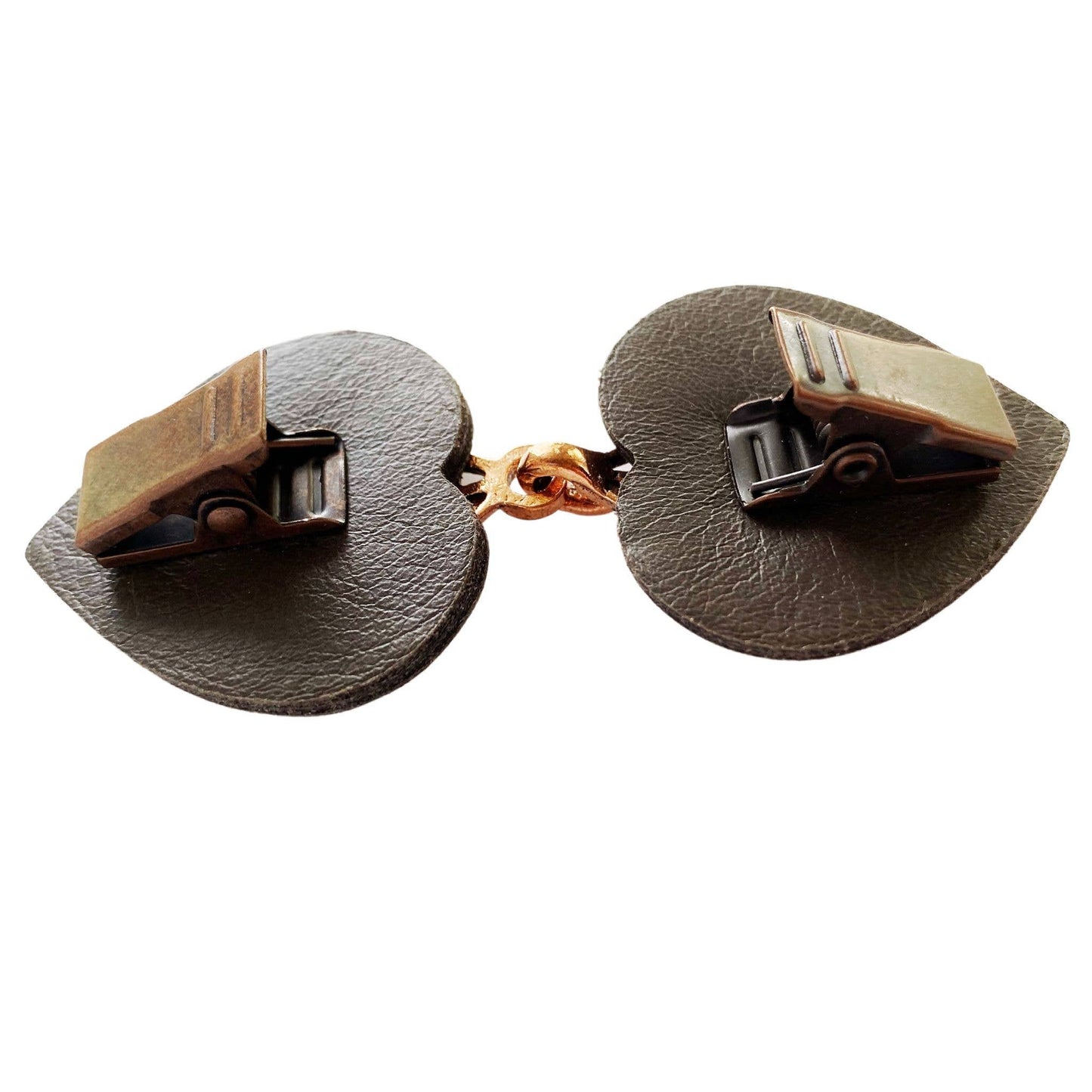 KardiKlips Leather Clothing Cinch Clip - Copper & Dark Gray, photo 3 of 6
