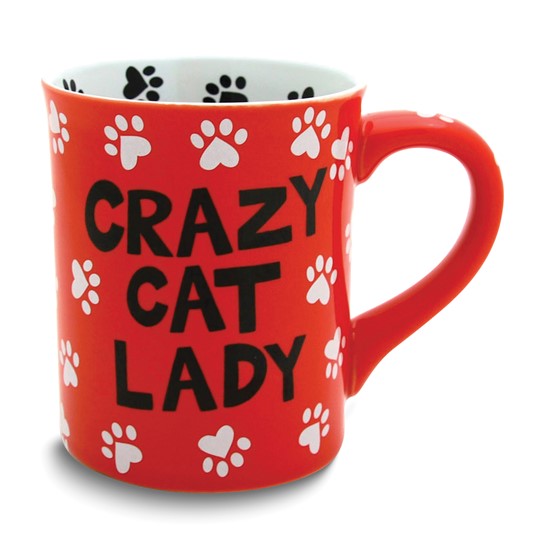 "Crazy Cat Lady" 16 oz Stoneware Mug - stoneware