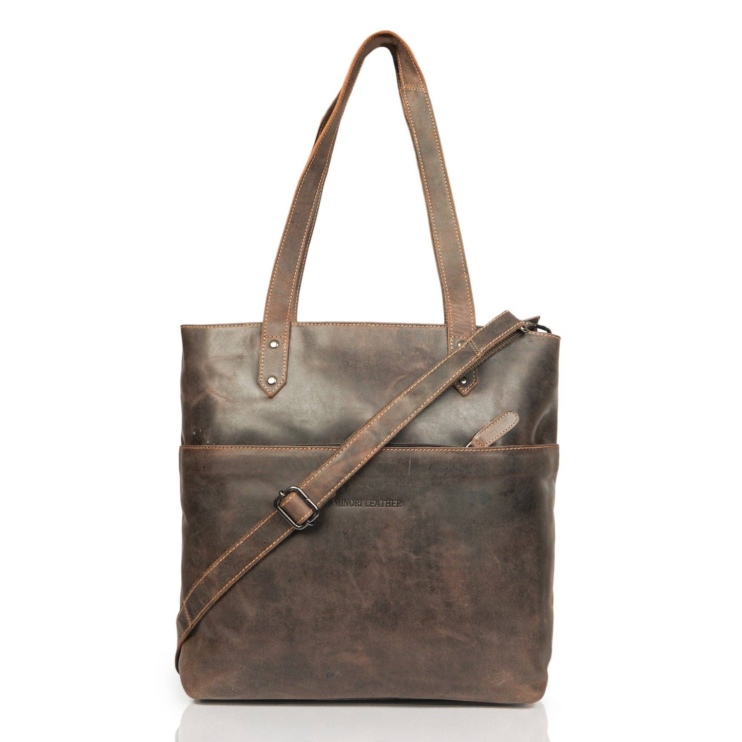 Rowan Leather Tote Bag – Women – Brown