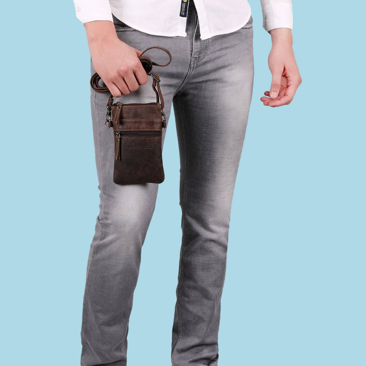 Ashford Leather Sling Bag – Unisex – Brown