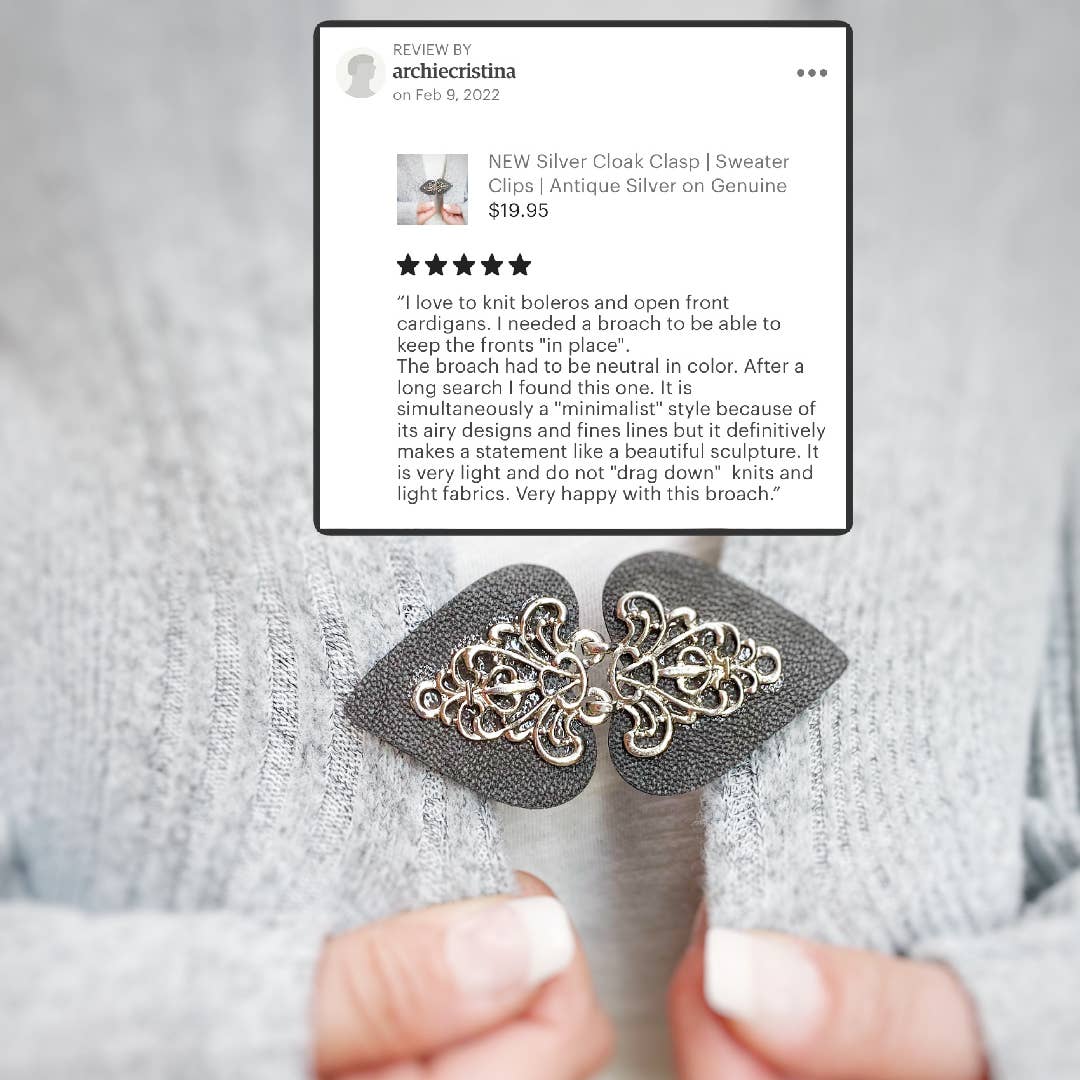 Sweater Cinch Clips for Clothes - Gray
