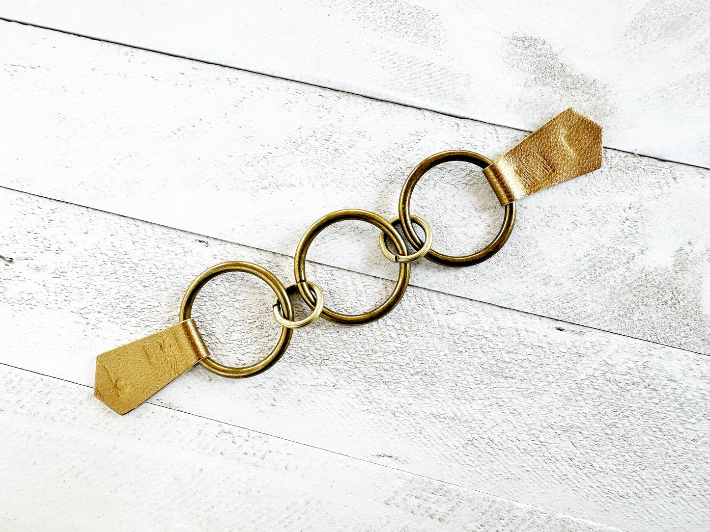 Bronze Rings Cinch Clip for Clothes, Belt Alternative: Gold
