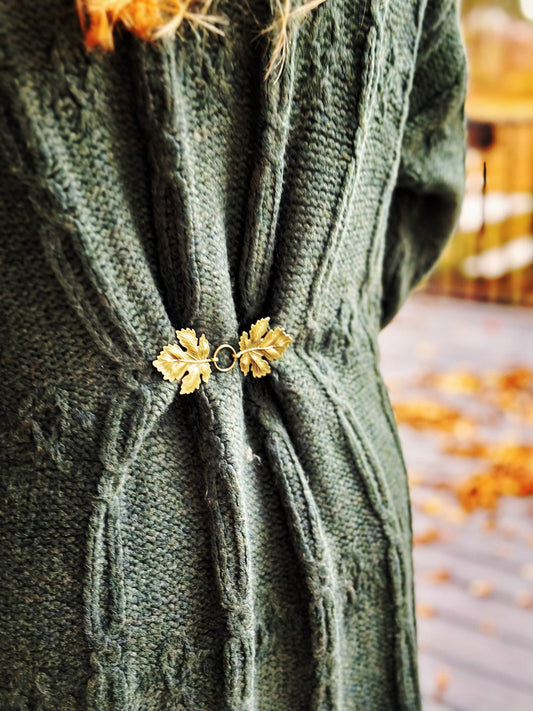 KardiKlips Dress Cinch Clip - Bronze Metal Leaves, photo 2 of 6