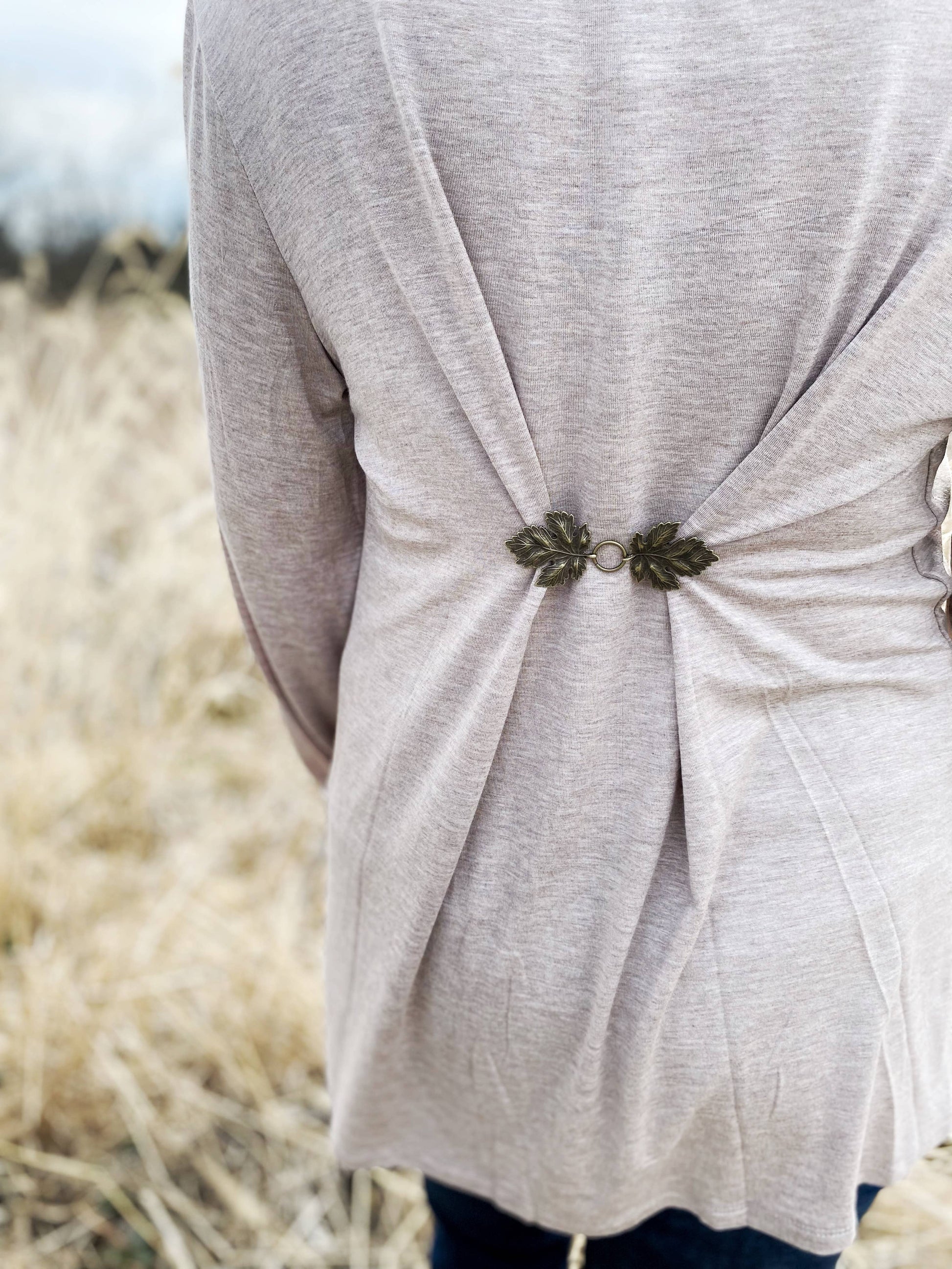KardiKlips Dress Cinch Clip - Bronze Metal Leaves, photo 6 of 6