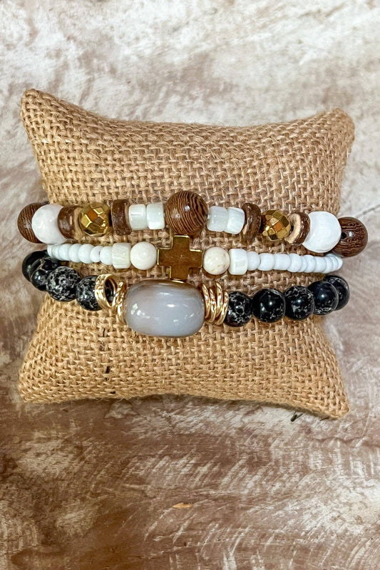 Eliza Beaded Bracelet Set (Set of 3)