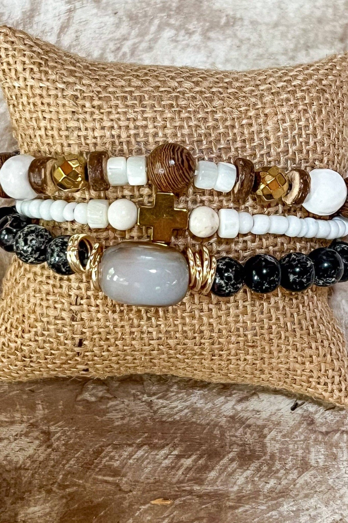 Eliza Beaded Bracelet Set (Set of 3), photo 3 of 3