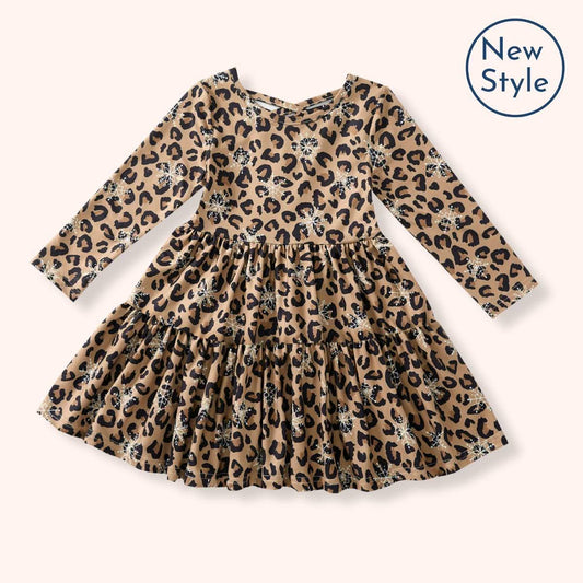 Snow Leopard Dress Size 12-18 mos