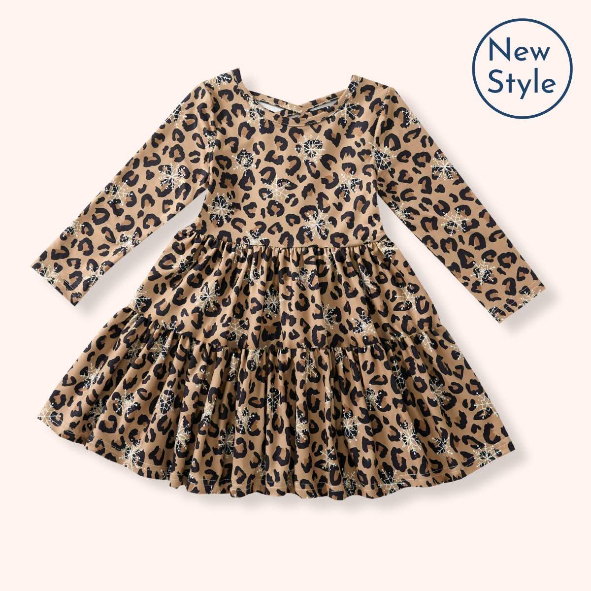 Snow Leopard Dress Size 3T