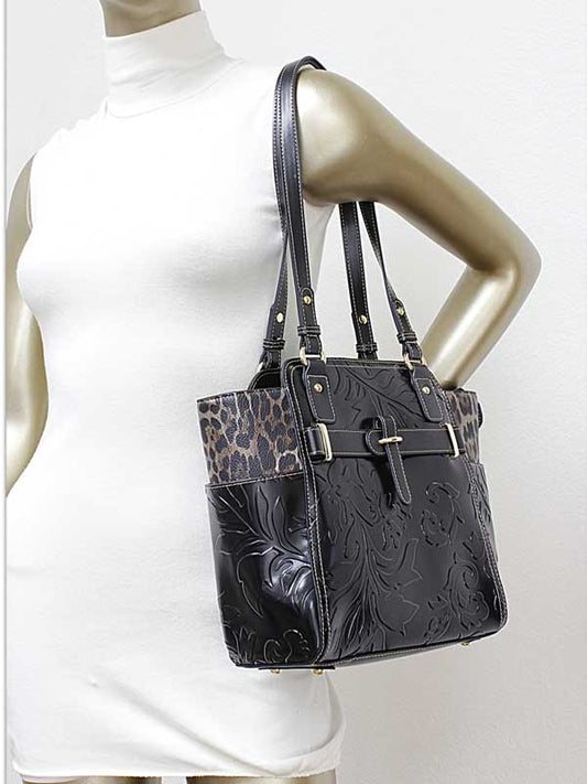 Faye Tooled Genuine Leather Tote Bag, photo 2 of 2