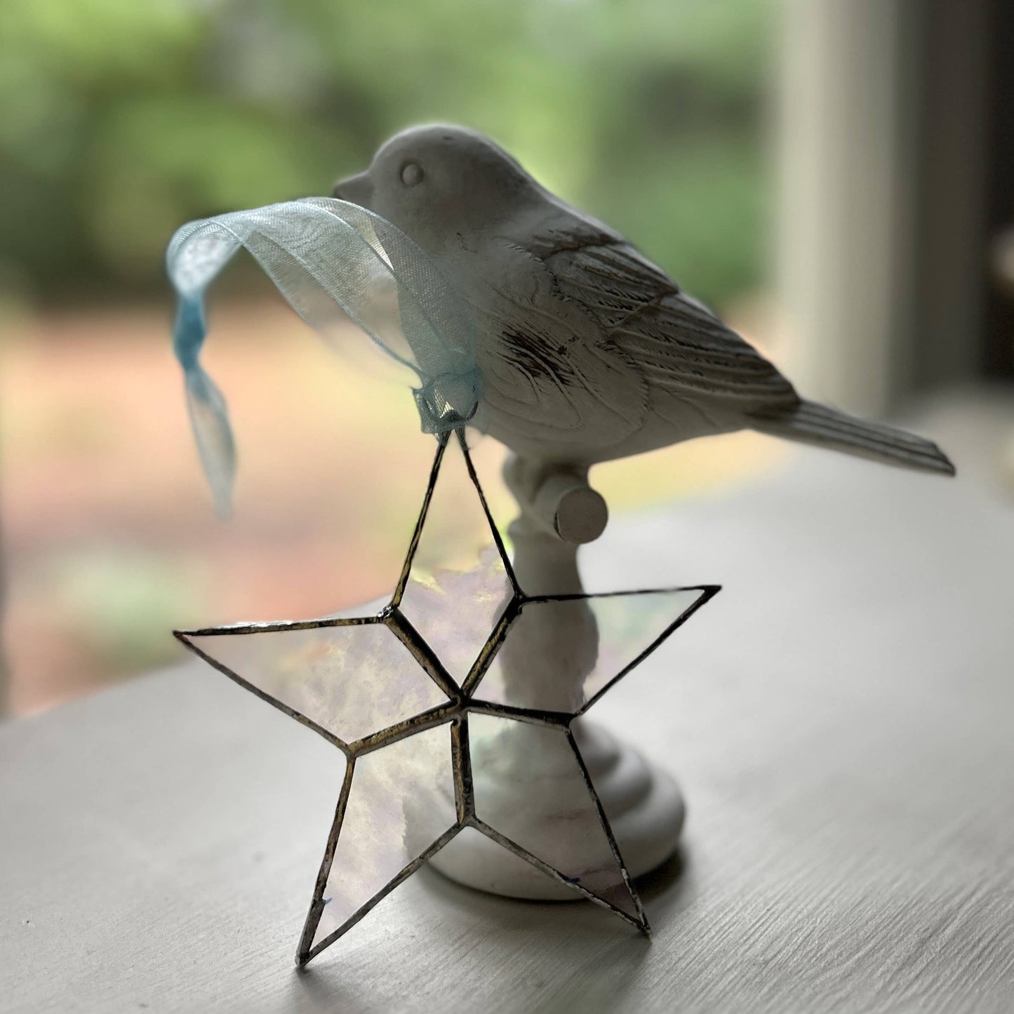 Little Star Baby Boy Handmade Stained Glass Star