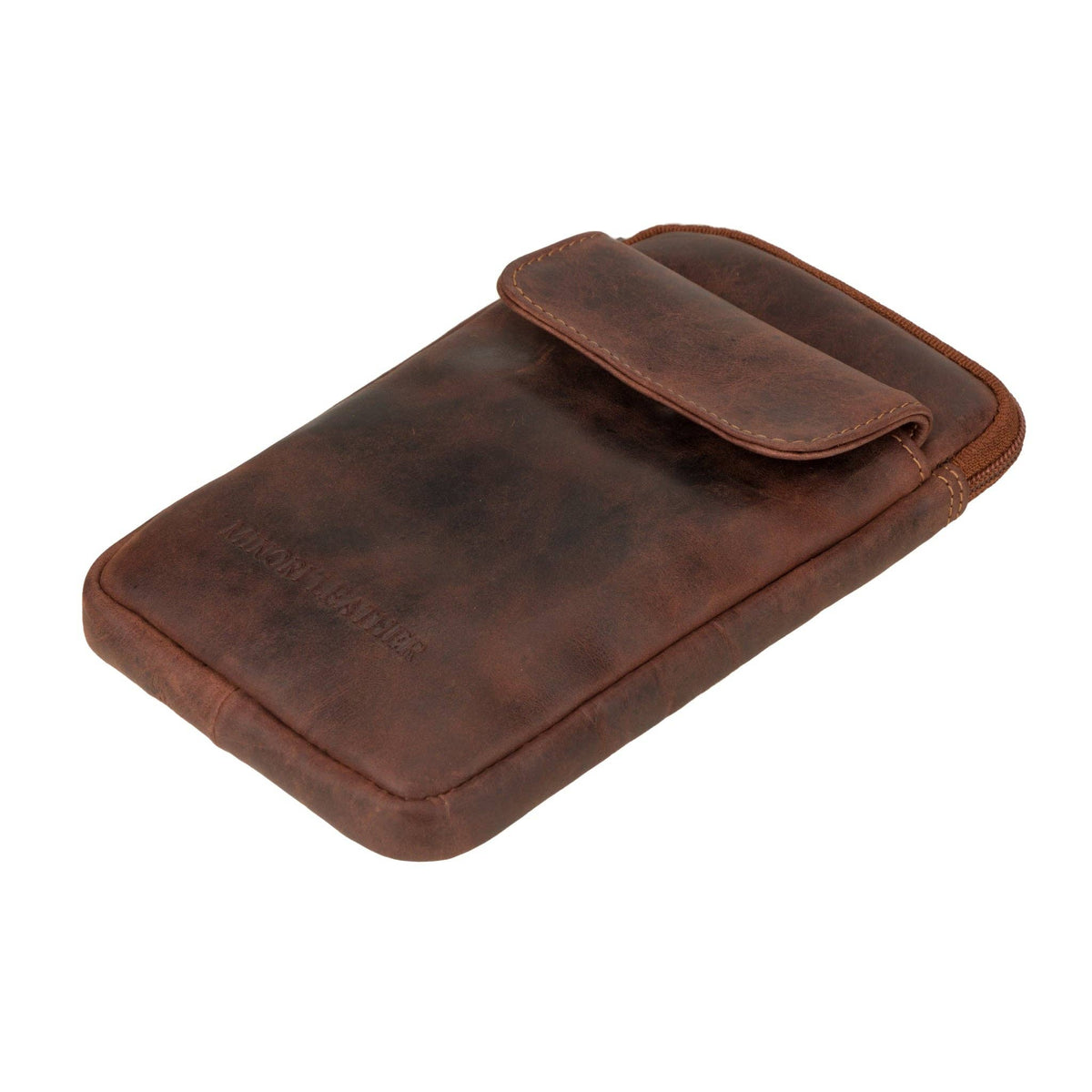 Freya Full-Grain Leather Sling Crossbody Bag - Chestnut, photo 11 of 12