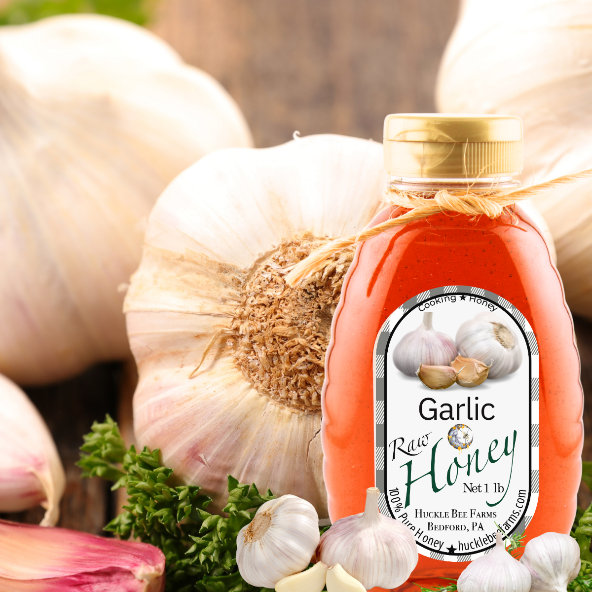 Garlic Infused Raw Honey - 1 lb, photo 3 of 3