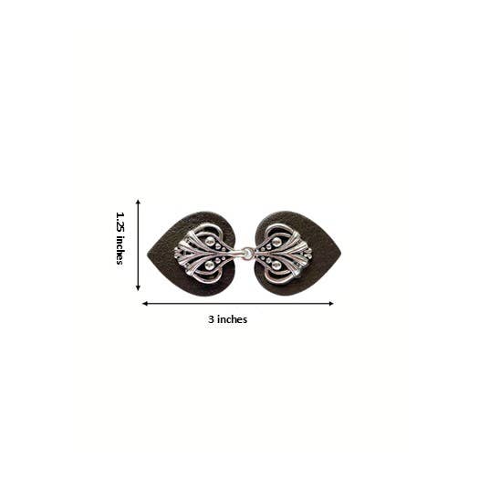 KardiKlips Leather Clothing Cinch Clip - Silver & Gray, photo 4 of 6