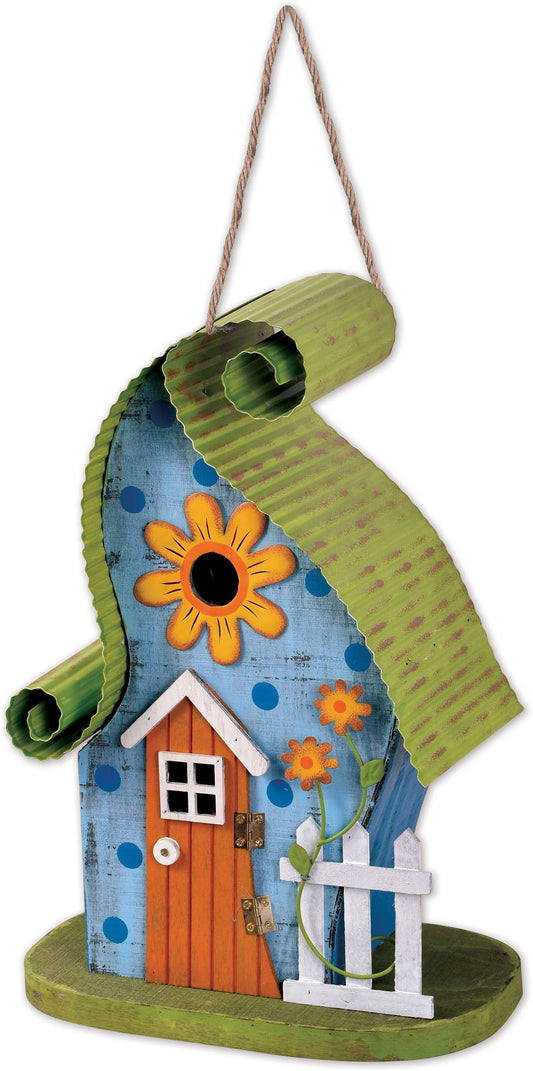 Green & Blue Cottage Decorative Birdhouse, photo 2 of 2