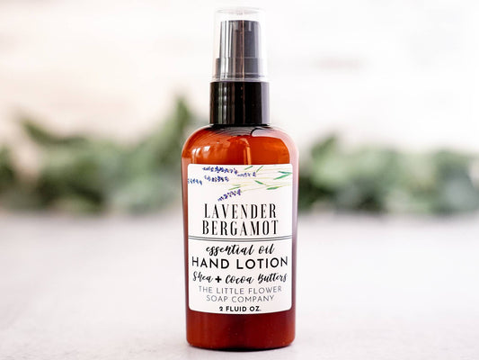 Lavender Bergamot Hand Lotion - 2 oz, shea butter lotion