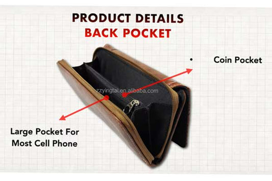 Hair-on Hide Flap Wallet - Grey with Turquoise Accent, photo 2 of 2