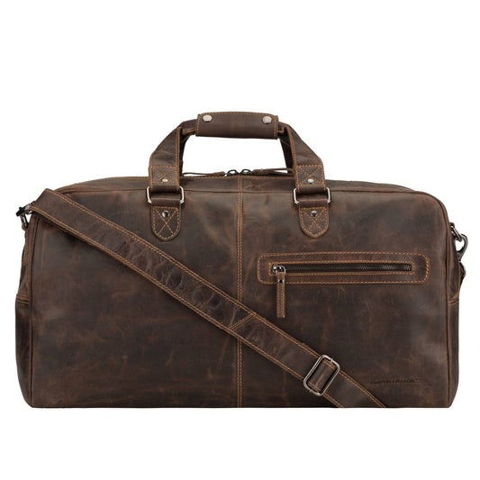 Hudson Leather Duffle Bag - Unisex - Brown